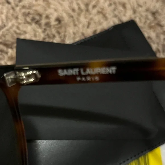 Saint Laurent Tortoise Shell Sunglasses - Picture 7 of 13